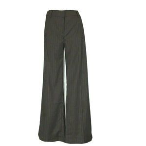 NWT Brown Pinstripe Straight-Leg Pants